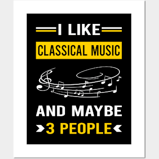 3 People Classical Music Posters and Art